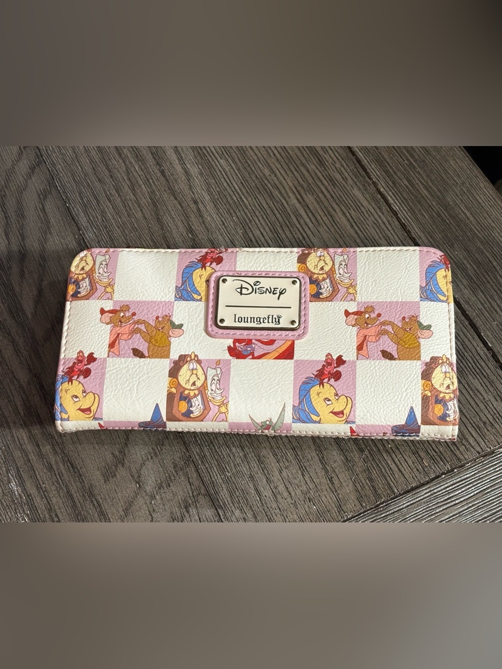 Loungefly Disney Princess Sidekicks Checkered Wallet